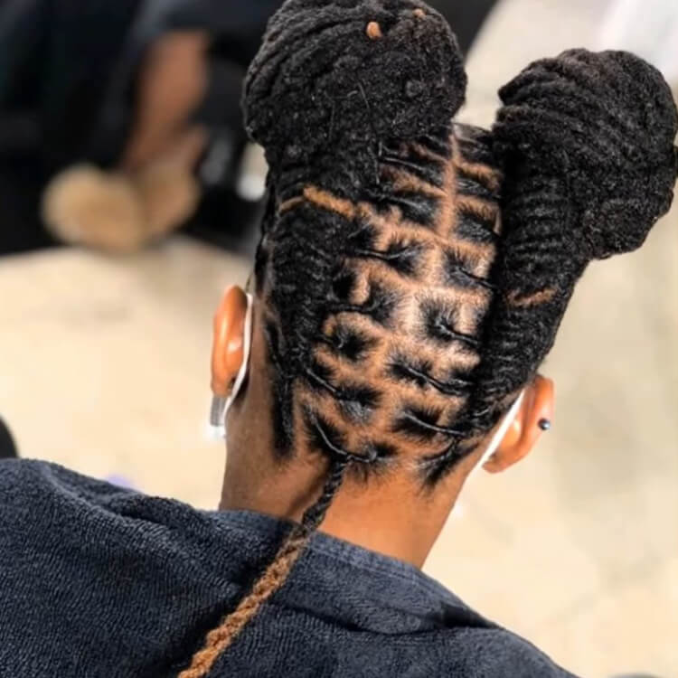 hairstyles for medium dreads