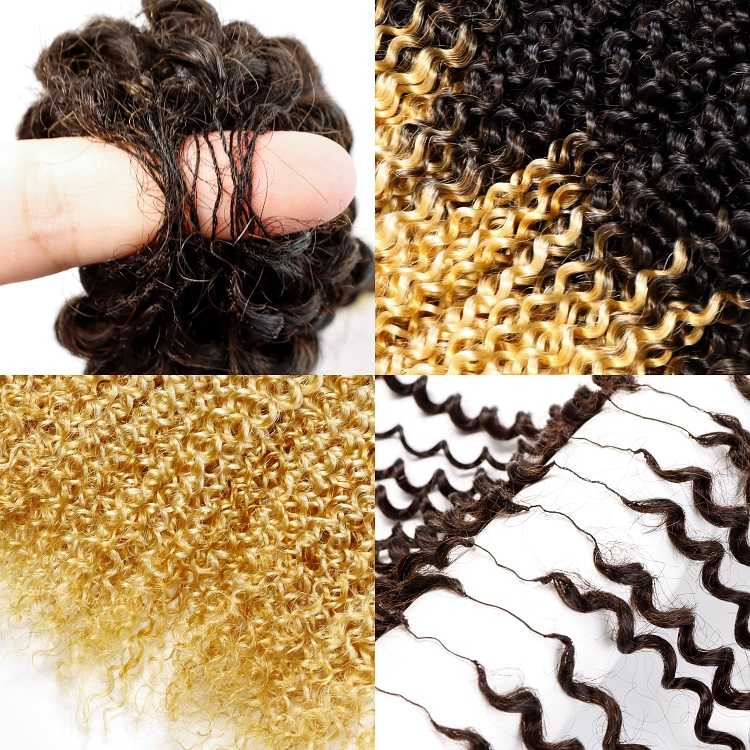 Wholesale Splicing color Feathering Crochet Hair Extensions