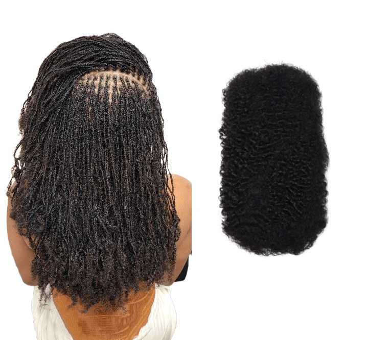 Afro Kinky Bulk Hair for Micro Locs