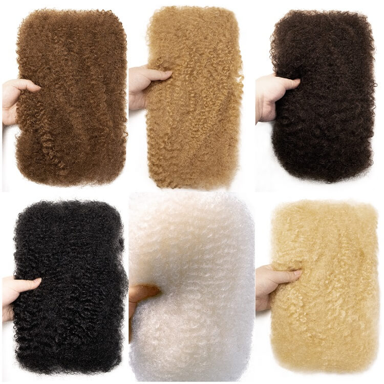 Afro kinky bulk hair wholesale factory Hohohdreads
