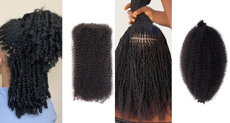 High quality afro kinky bulk hair for braiding