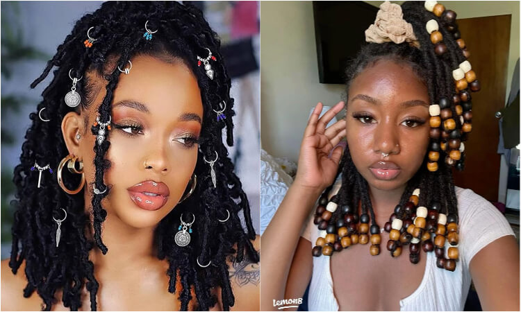 Loc Jewelry for Curly Locs