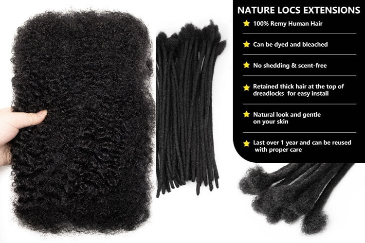 Pre-Made Loc Extensions and afro kinky bulk hair supplier hohodreads