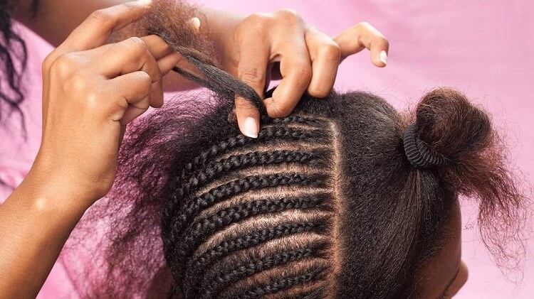 crochet braids installation process