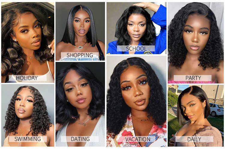 human hair wigs for black women