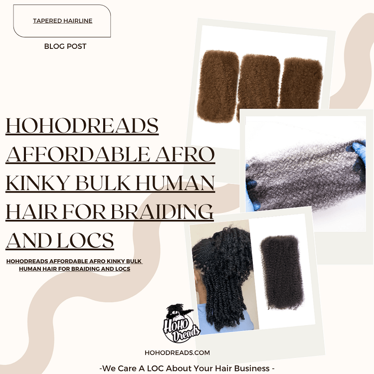 Hohodreads Affordable Afro Kinky Bulk Human Hair for Braiding and Locs