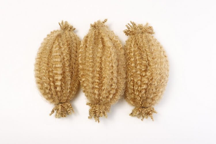 Afro Kinky Bulk Hair candy packing