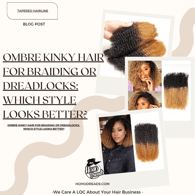 Ombre Kinky Hair for Braiding or Dreadlocks Which Style Looks Better