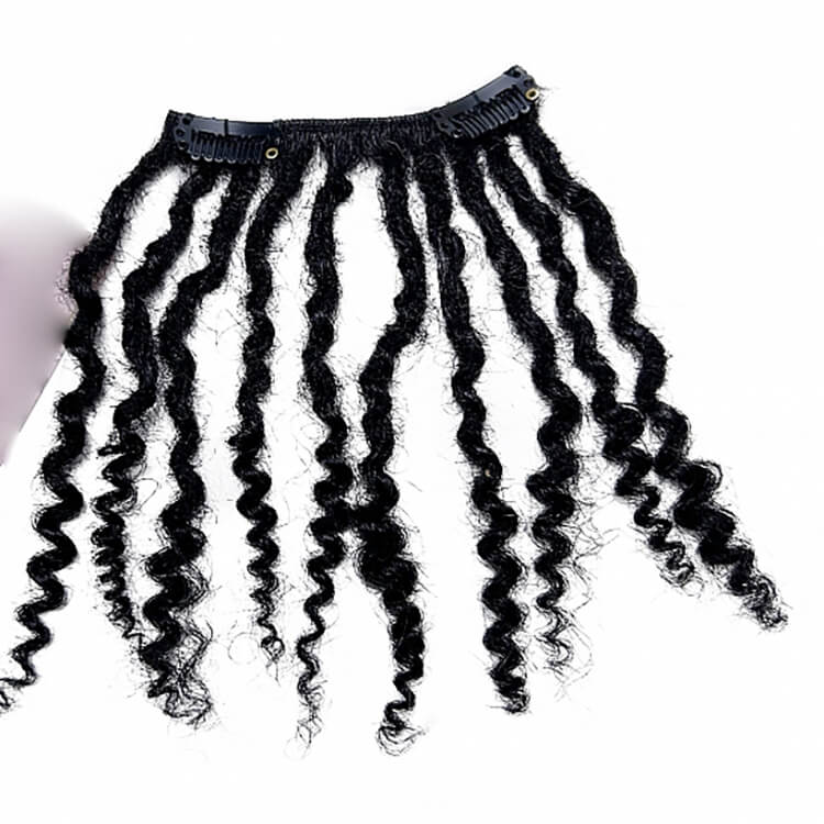 Clip-in Human Hair Goddess Loc Extensions
