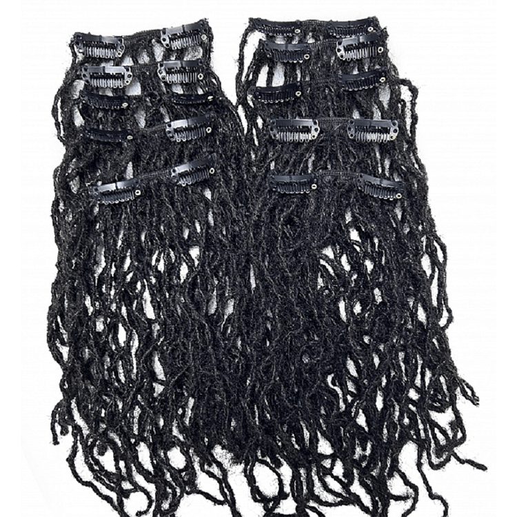 Clip-in Human Hair Interlocked Loc Extensions