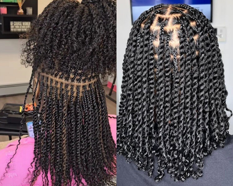 Human Hair Spring Twists vs Synthetic Spring Twists