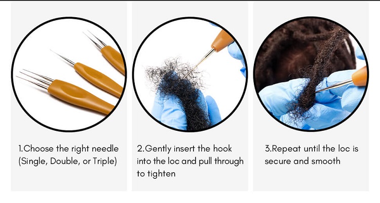 Hoho Dreadlocks Crochet Needles & Interlocking Hooks Set