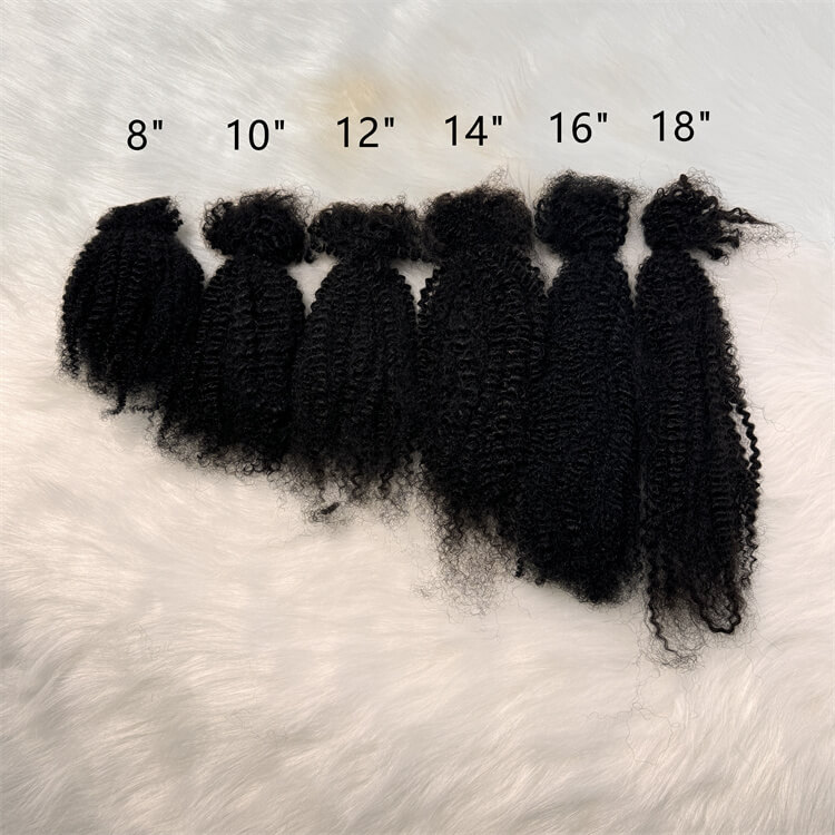hohodreads Different sizes kinky texture human hair bulk