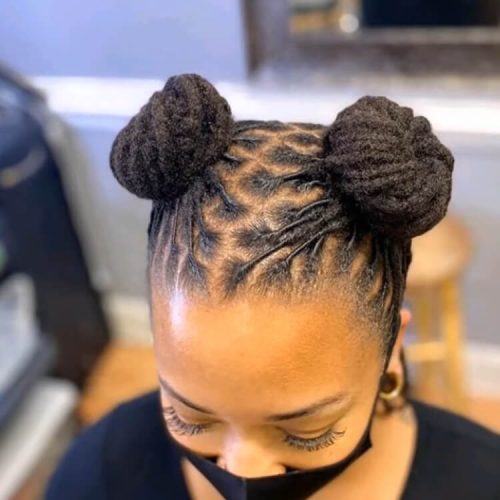 short hairstyles for dreads
