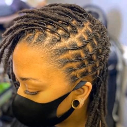 hairstyles for female dreads